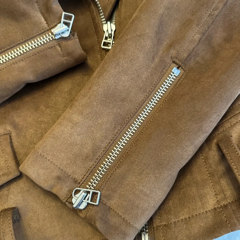 TALULA Faux Suede Moto Jacket - Picture 5 of 5